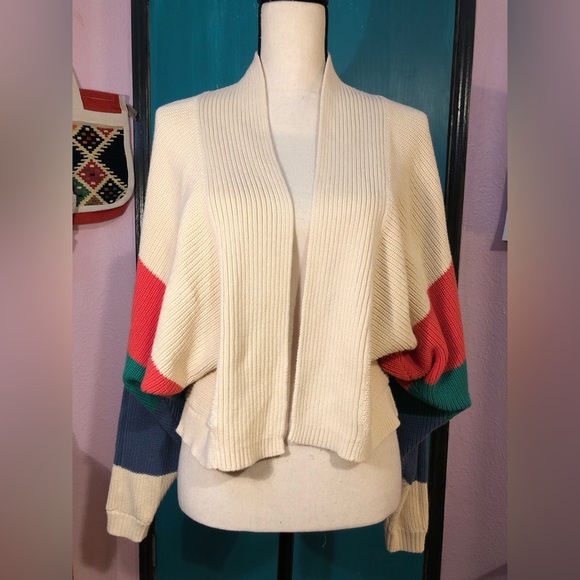 CAbi Cream Trio Striped Cardigan Size S - Picture 6 of 16